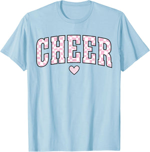 Cheerleader Life Cheer Coach Competition Season Coquette Mom T-Shirt - T-Shirt | Light Blue