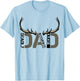 Deer Hunting Dad Deadly Accurate Dude Hunter Father's Day T-Shirt - T-Shirt | Light Blue