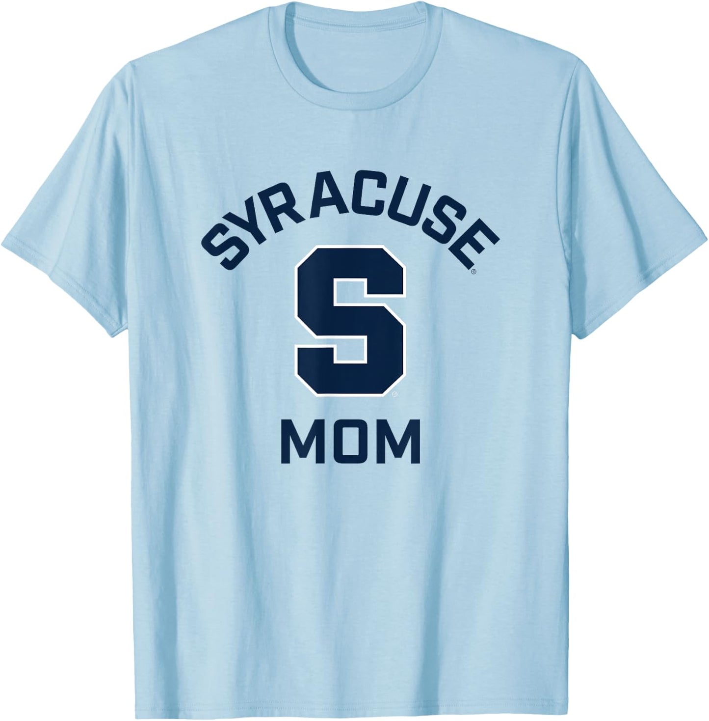 Syracuse University Orange Arched Mom T-Shirt - T-Shirt | Light Blue