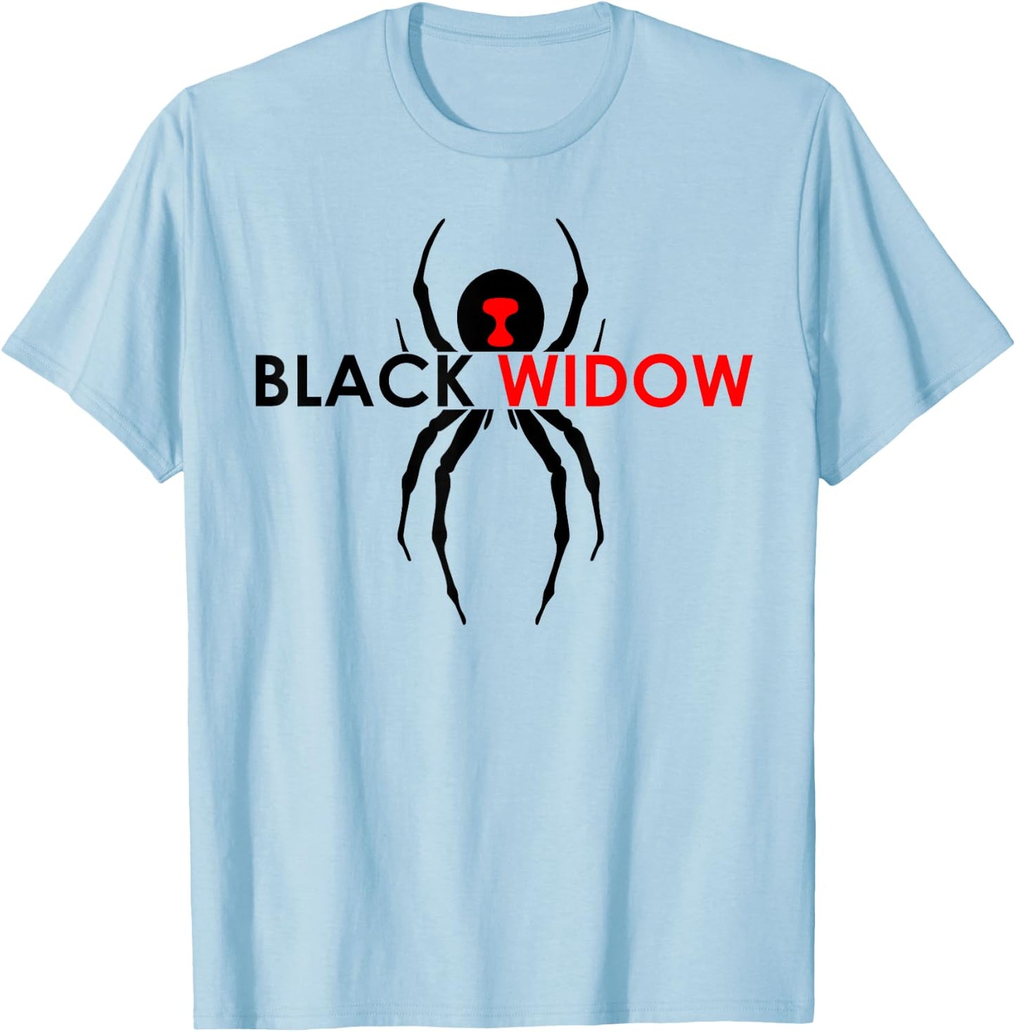 Black Widow Spider Gift T-Shirt - T-Shirt | Light Blue