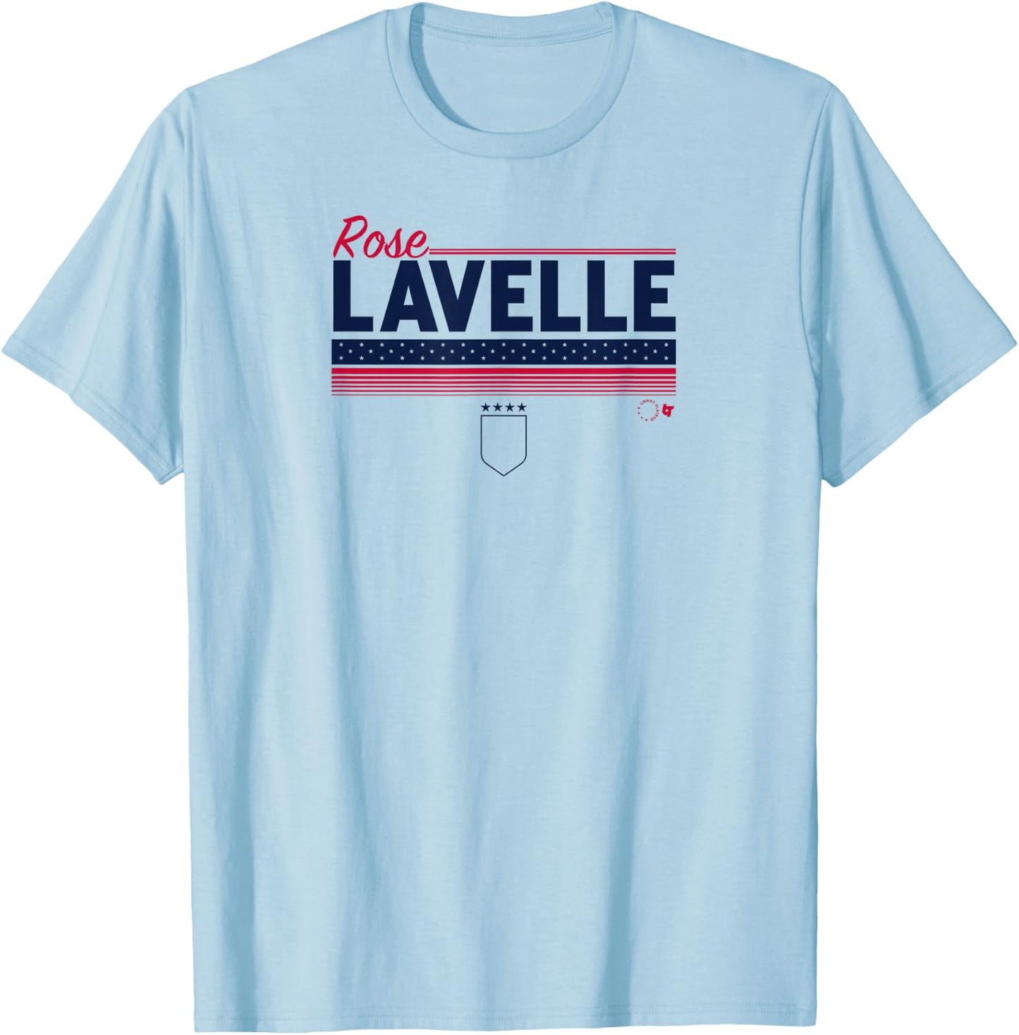 Rose Lavelle Stripe USWNTPA - USA Soccer T-Shirt - T-Shirt | Light Blue
