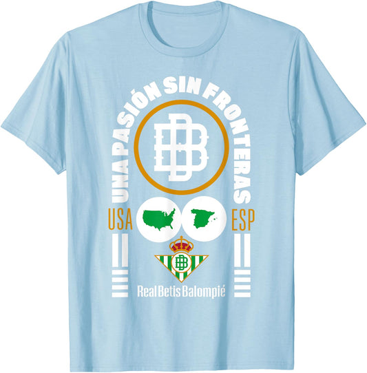Real Betis sports exclusive collection. T-Shirt - T-Shirt | Light Blue