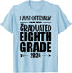 I Officially Graduated Eighth Grade Graduation Class of 2024 T-Shirt - T-Shirt | Light Blue