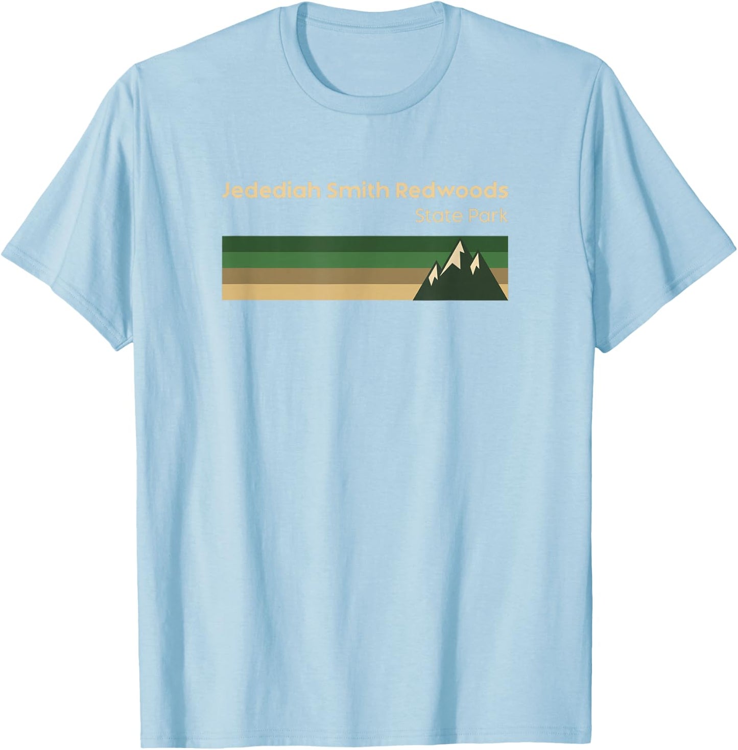 Jedediah Smith Redwoods State Park California Vintage T-Shirt - T-Shirt | Light Blue