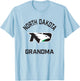 University of North Dakota Fighting Hawks Arched Grandma T-Shirt - T-Shirt | Light Blue