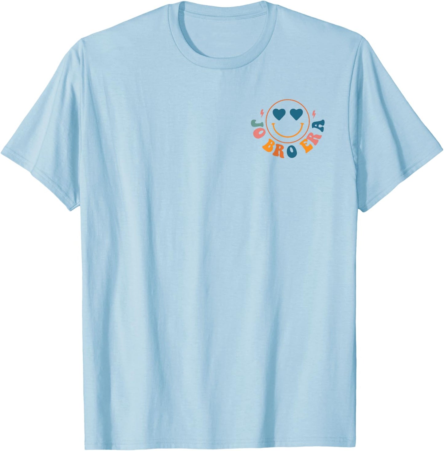 Groovy Retro In My Jo Bro Era Funny Pocket Print T-Shirt - T-Shirt | Light Blue