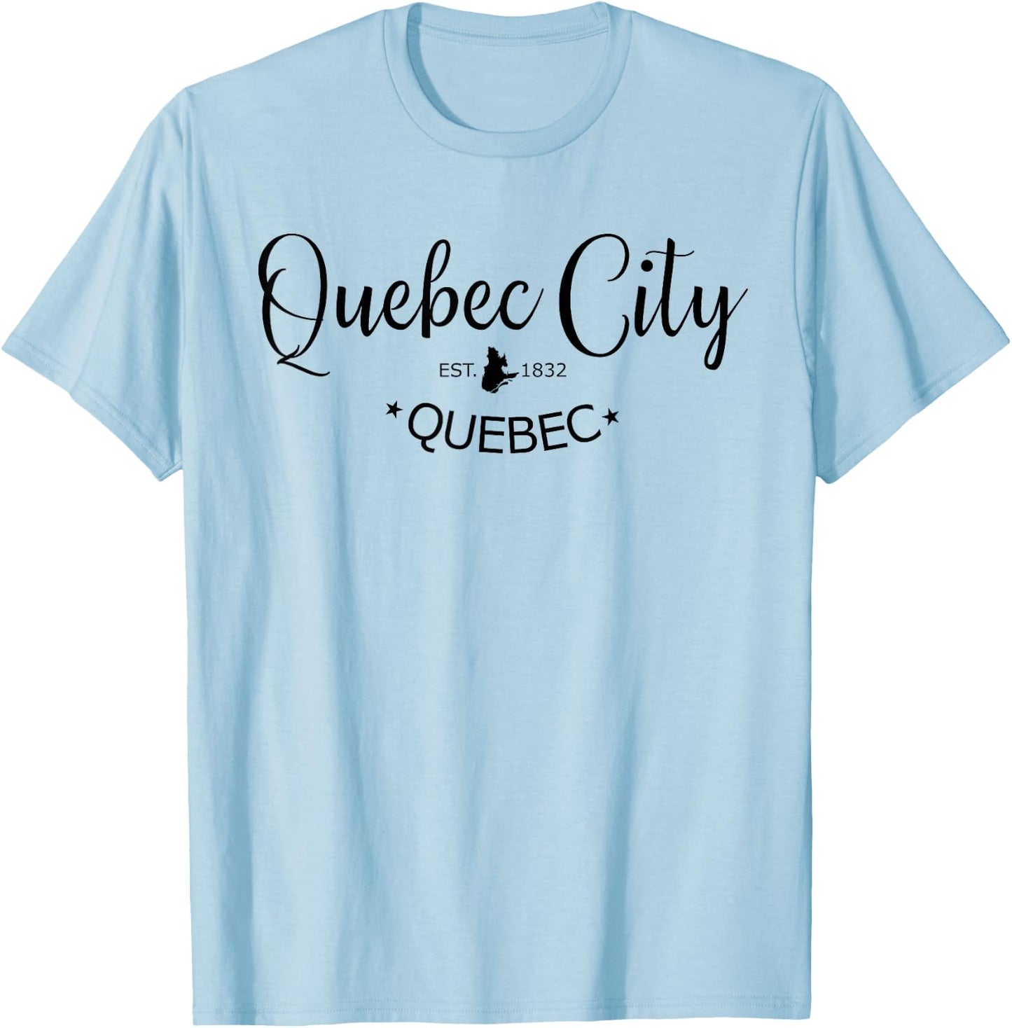 Quebec City Quebec Shirt Classic Quebec City Canada City T-Shirt - T-Shirt | Light Blue