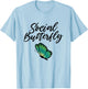 Social Butterfly T-Shirt - T-Shirt | Light Blue