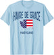 Havre de Grace Maryland MD Athletic Retro USA Flag Women Kids Men T-Shirt - T-Shirt | Light Blue