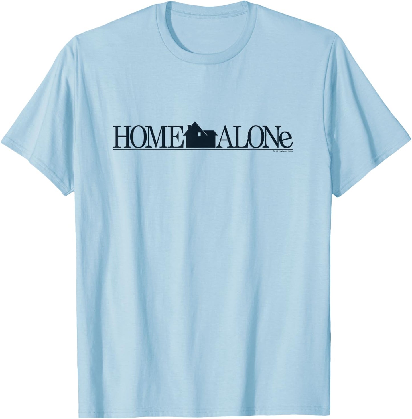 20th Century Studios Home Alone Official Movie Logo T-Shirt - T-Shirt | Light Blue
