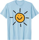 Smiling sun sunshine happy person sunny disposition fun cool T-Shirt - T-Shirt | Light Blue