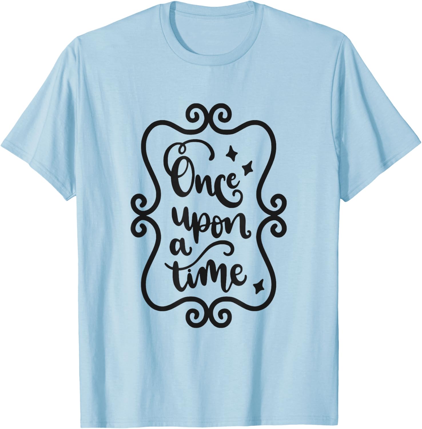 Once Upon A Time Fairytale Book Lover Reading T-Shirt - T-Shirt | Light Blue