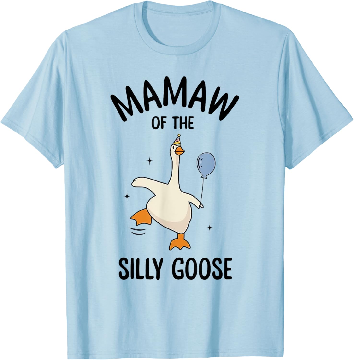 Mamaw Of The Silly Goose First Birthday Family Matching T-Shirt - T-Shirt | Light Blue