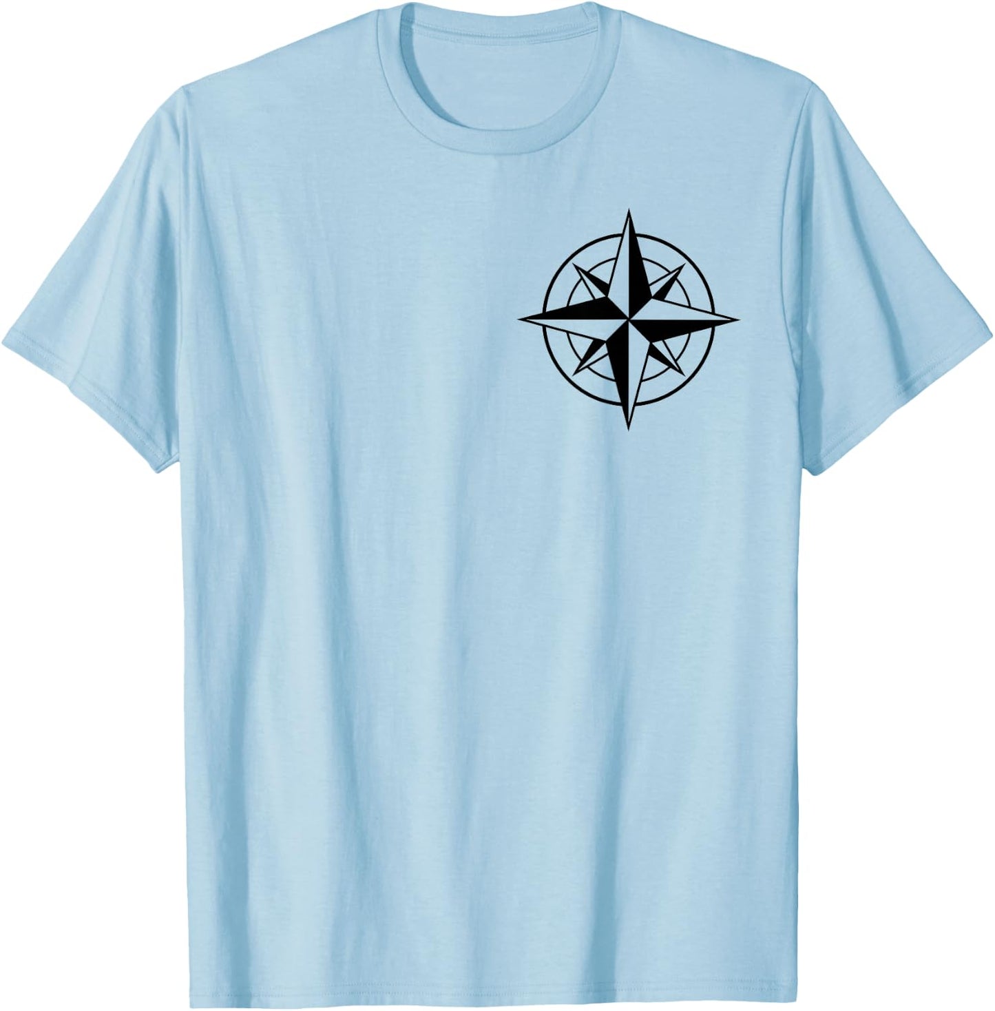 Not all who wander are lost front and back T-Shirt - T-Shirt | Light Blue