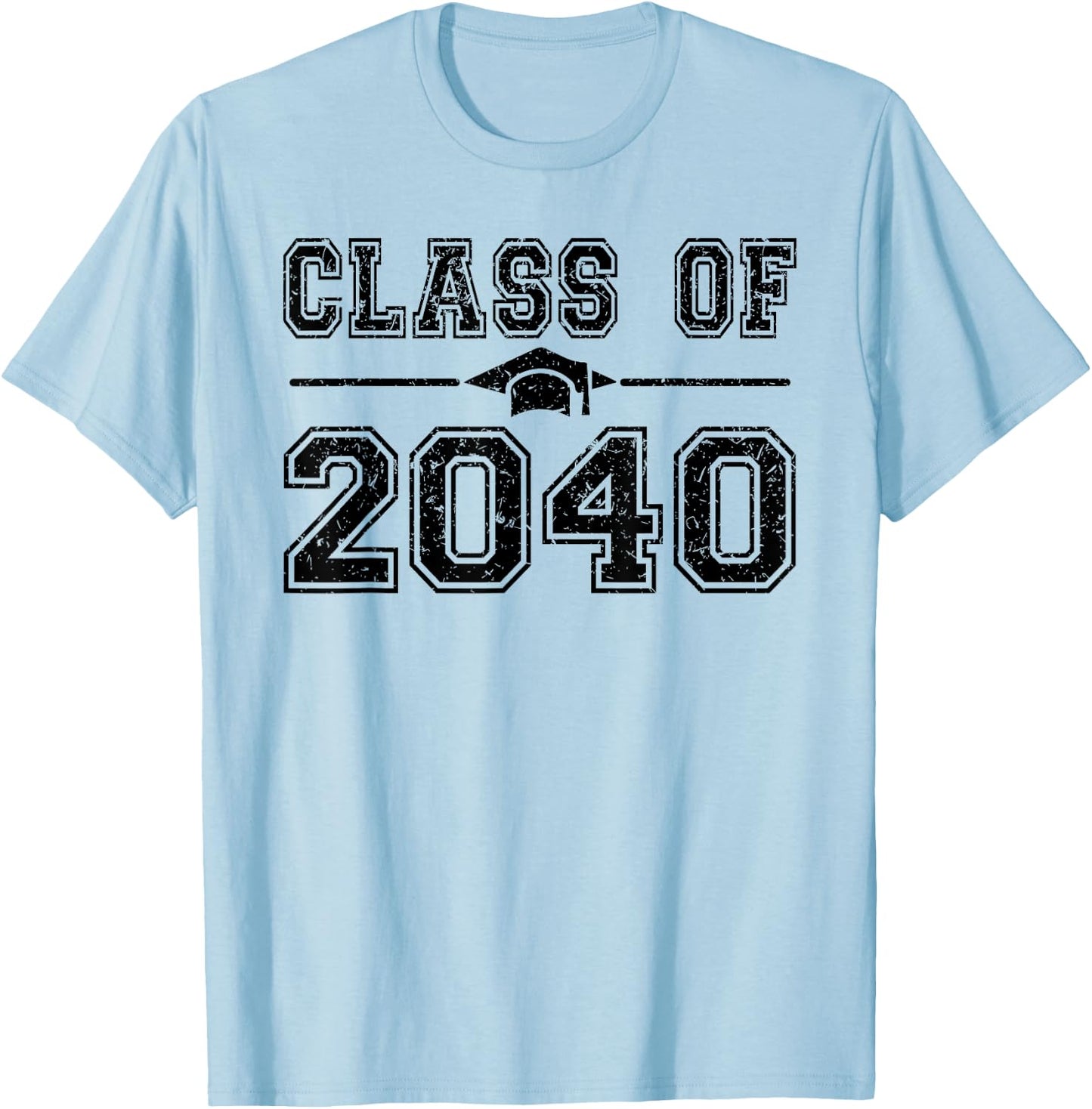 Class of 2040 Grow With Me First Day of School Graduate 2040 T-Shirt - T-Shirt | Light Blue