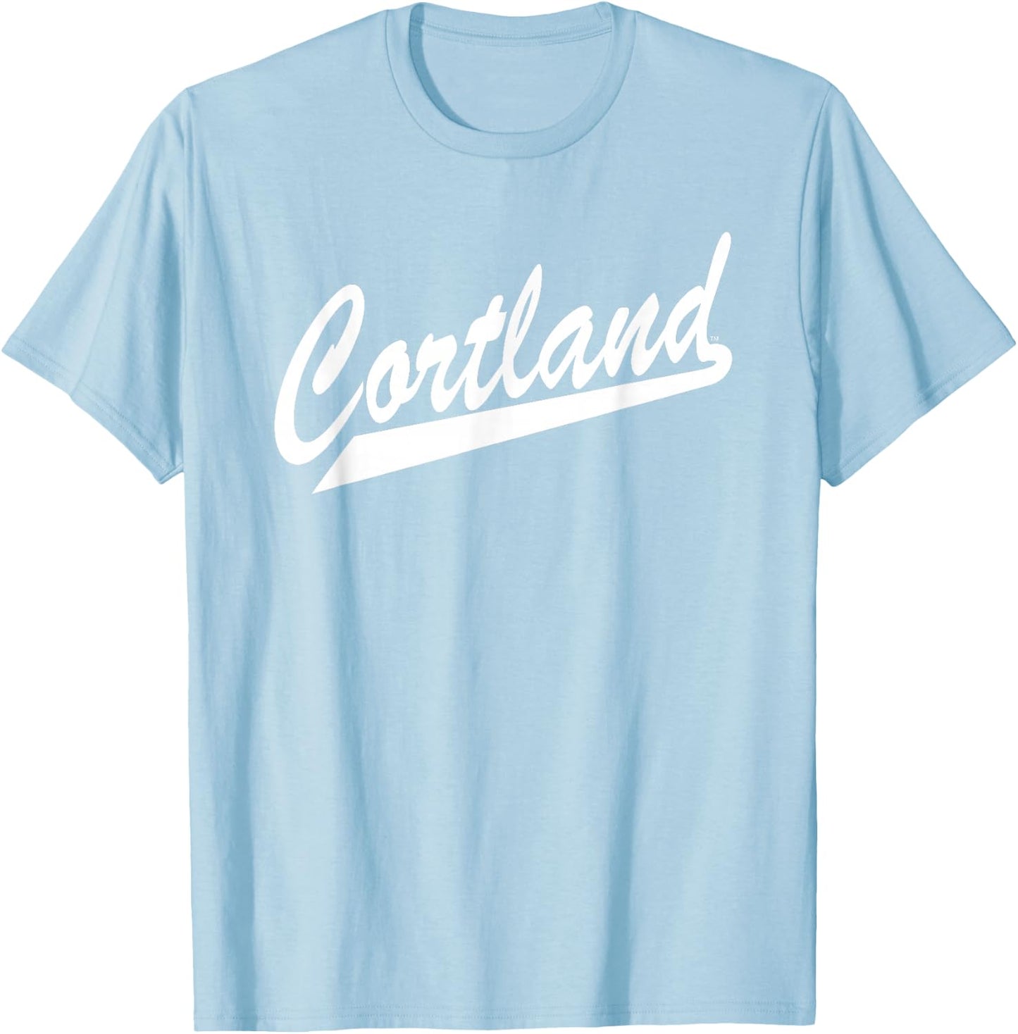SUNY Cortland Red Dragons Script T-Shirt - T-Shirt | Light Blue