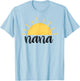 Nana of The Birthday First Trip Around the Sun Bday Party T-Shirt - T-Shirt | Light Blue