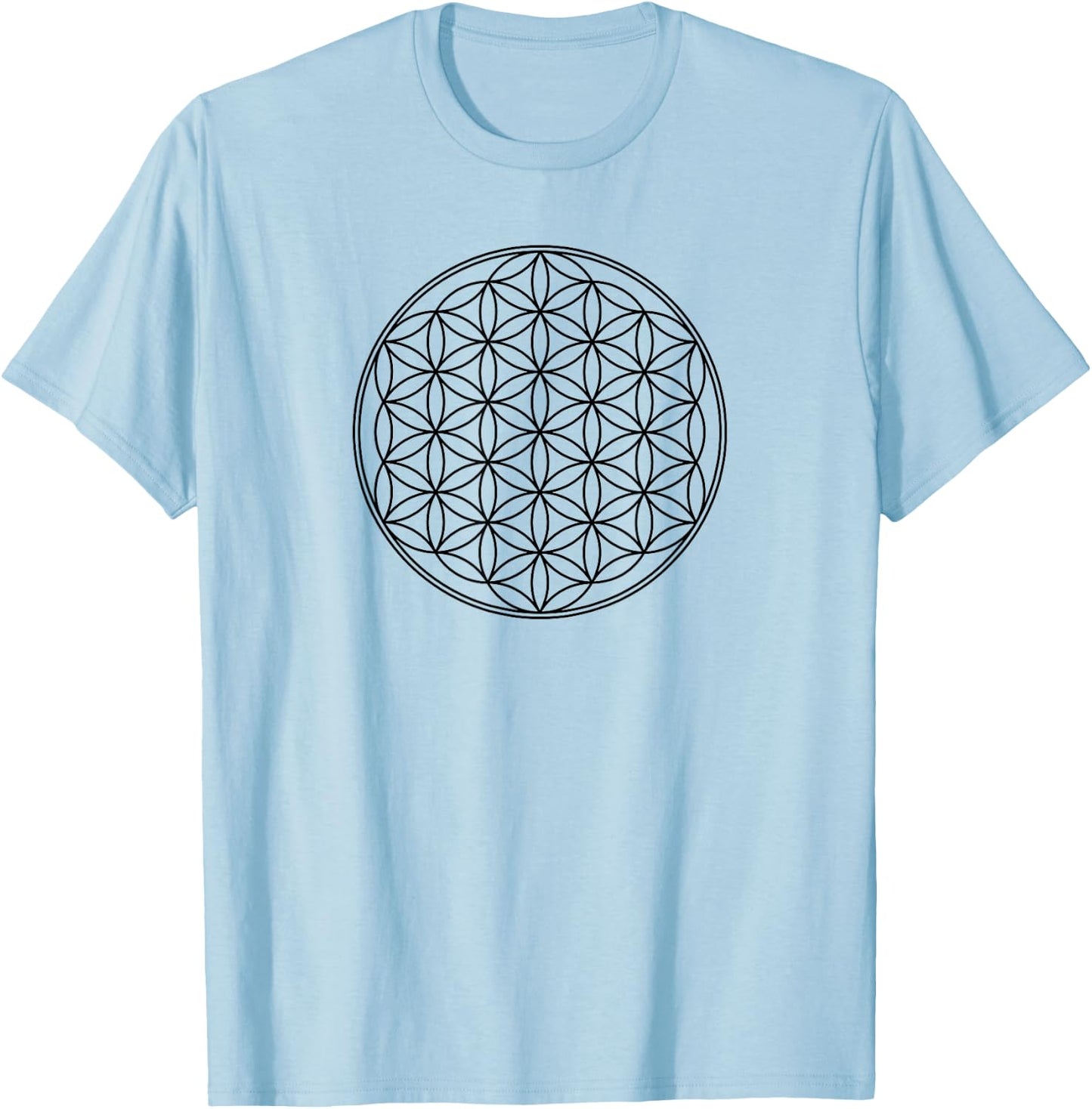 Flower of life, Sacred Geometrie, Yoga, Health, Protection T-Shirt - T-Shirt | Light Blue
