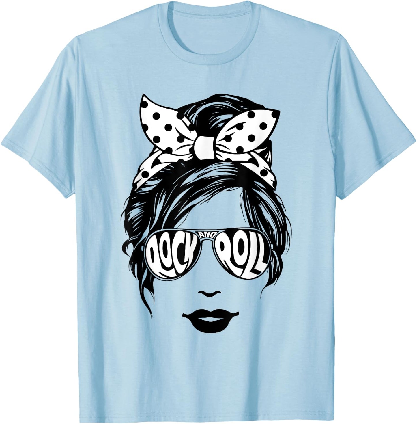 50s Rockabilly Pinup Clothing 1950s Sock Hop Rock and Roll T-Shirt - T-Shirt | Light Blue