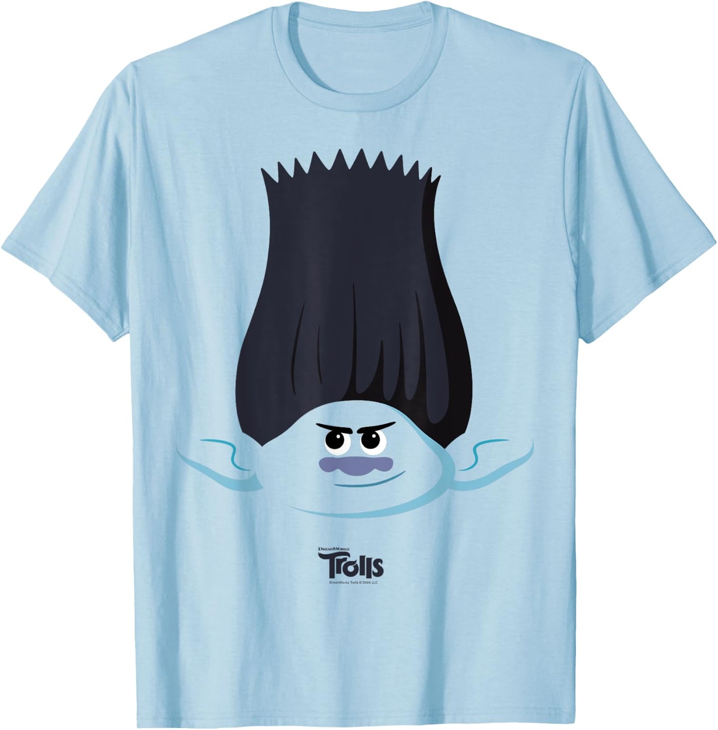 DreamWorks Trolls Branch Big Face T-Shirt - T-Shirt | Light Blue