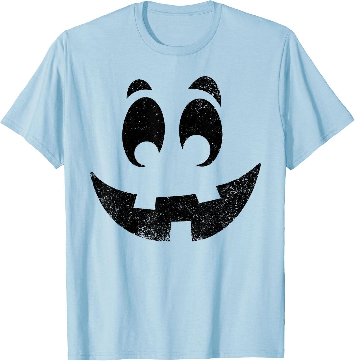Vintage Jack O Lantern Pumpkin Face Halloween Costume T-Shirt - T-Shirt | Light Blue