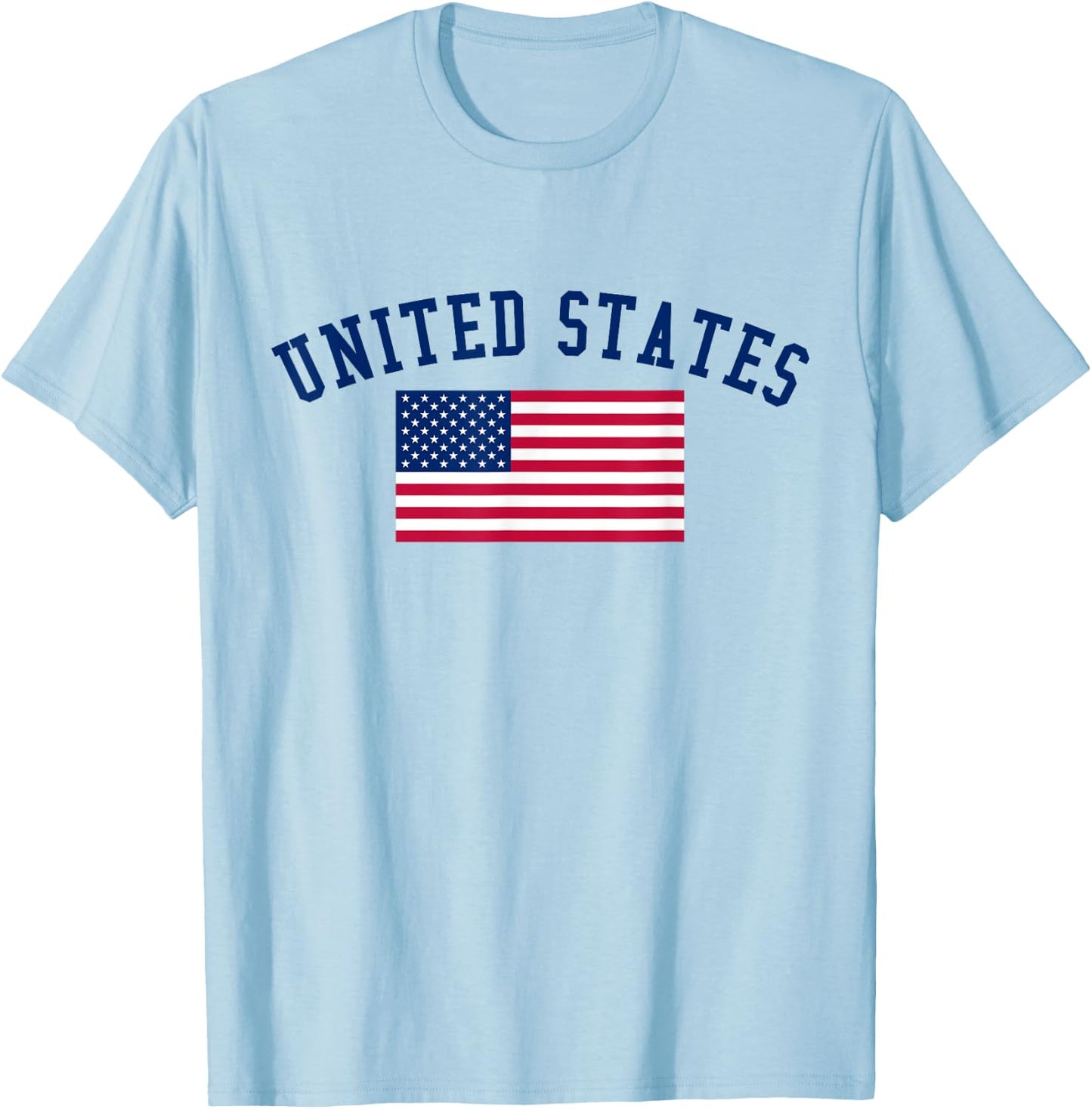 United States Patriotic US Flag T-Shirt - T-Shirt | Light Blue
