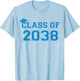 Class Of 2038 Handprint Pre-K Blue Kids 2038 Graduation Boys T-Shirt - T-Shirt | Light Blue