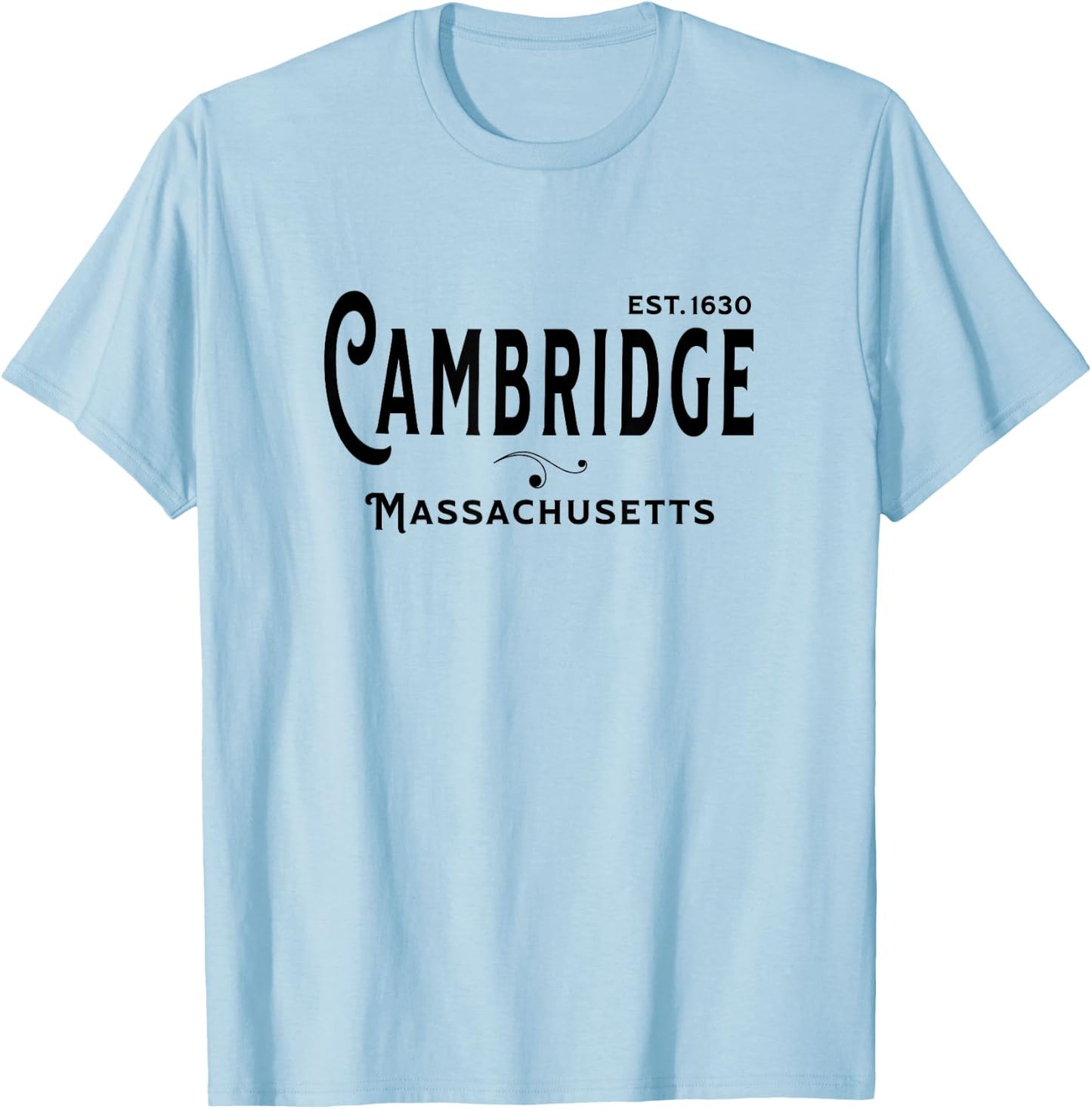 Vintage Merch MA Souvenir Visit Cambridge Massachusetts T-Shirt - T-Shirt | Light Blue