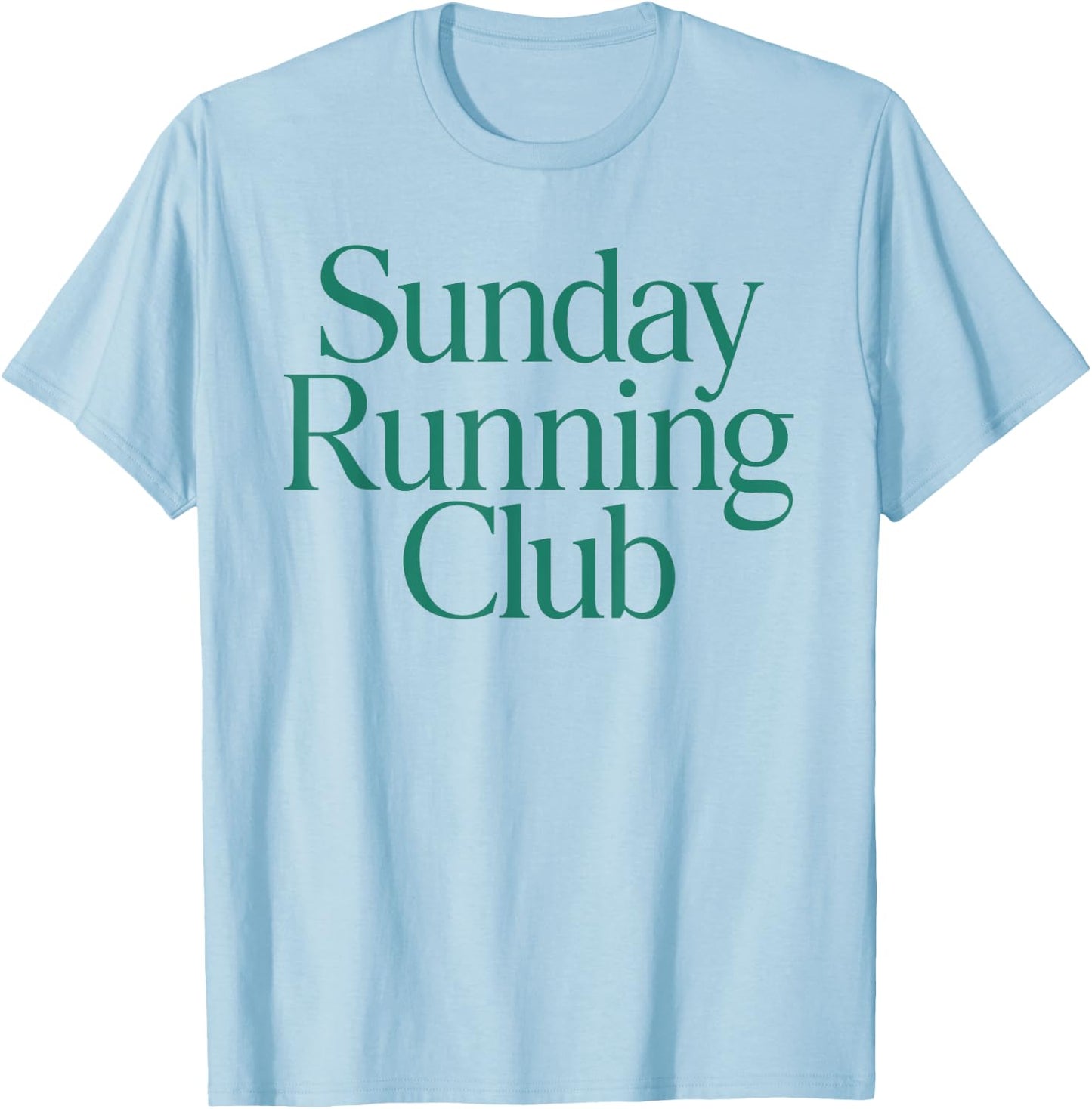 SUNDAY RUNNING CLUB X Jogger Jogging Runner Fitness Gym T-Shirt - T-Shirt | Light Blue