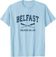 Belfast Northern Ireland Vintage Nautical Paddles Sports Oar T-Shirt - T-Shirt | Light Blue