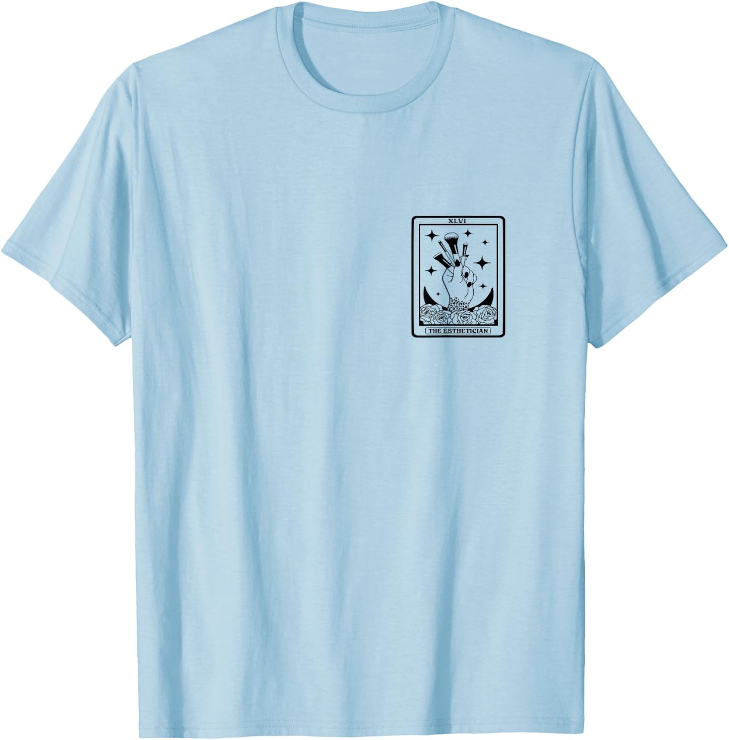 The Esthetician Tarot Card The Esthetician T-Shirt - T-Shirt | Light Blue