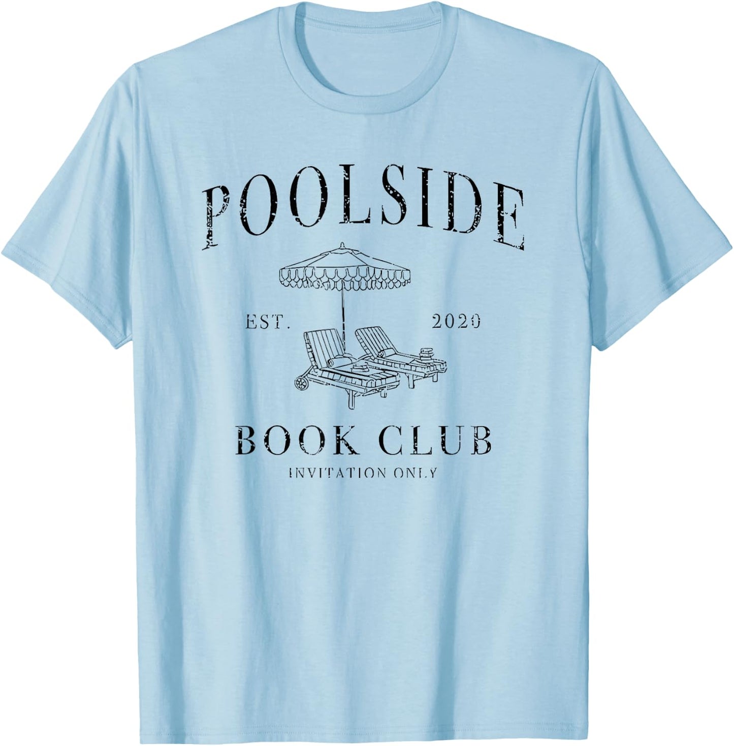 Poolside Book Club T-Shirt - T-Shirt | Light Blue