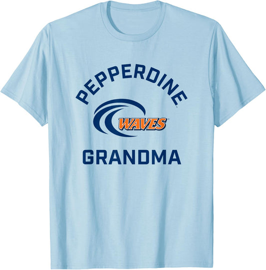 Pepperdine University Waves Arched Grandma T-Shirt - T-Shirt | Light Blue