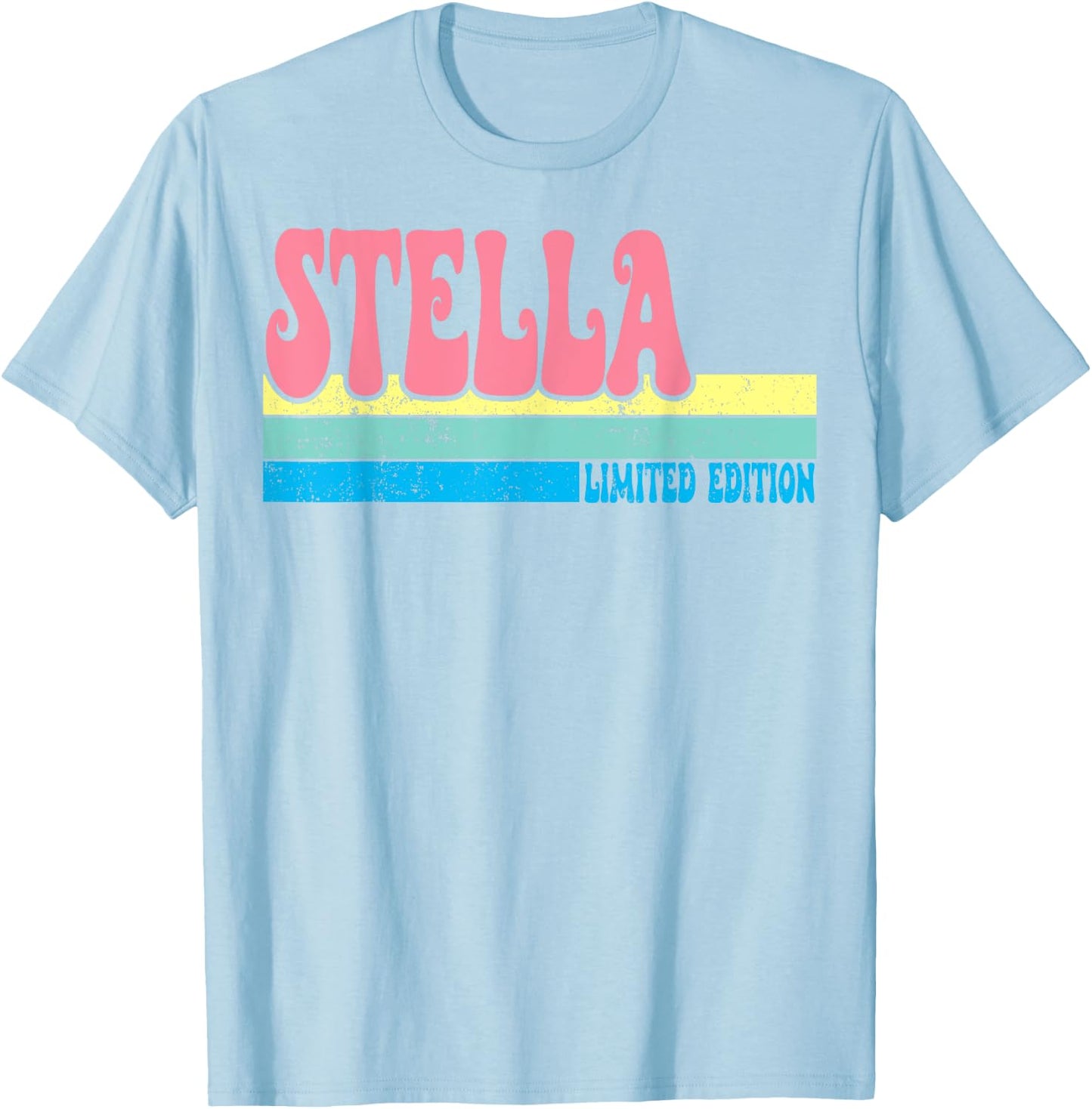 STELLA Name Personalized Cute Idea Groovy Women STELLA T-Shirt - T-Shirt | Light Blue