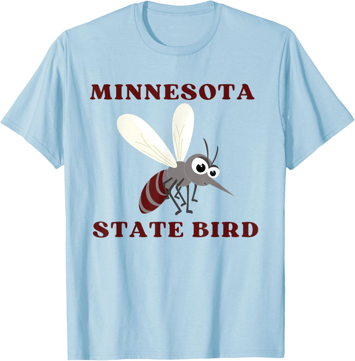 Minnesota State Bird Mosquito T-Shirt - T-Shirt | Light Blue