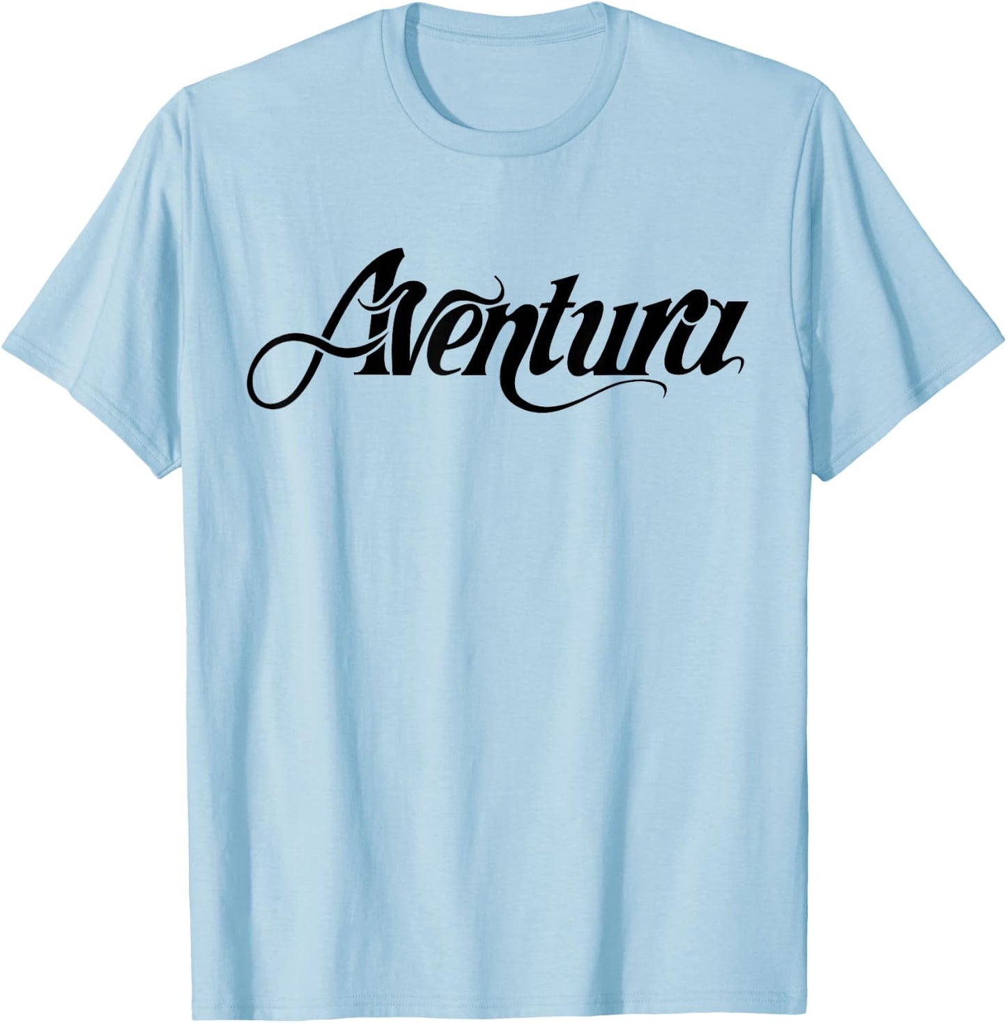 Aventura – Classic Logo White T-Shirt - T-Shirt | Light Blue