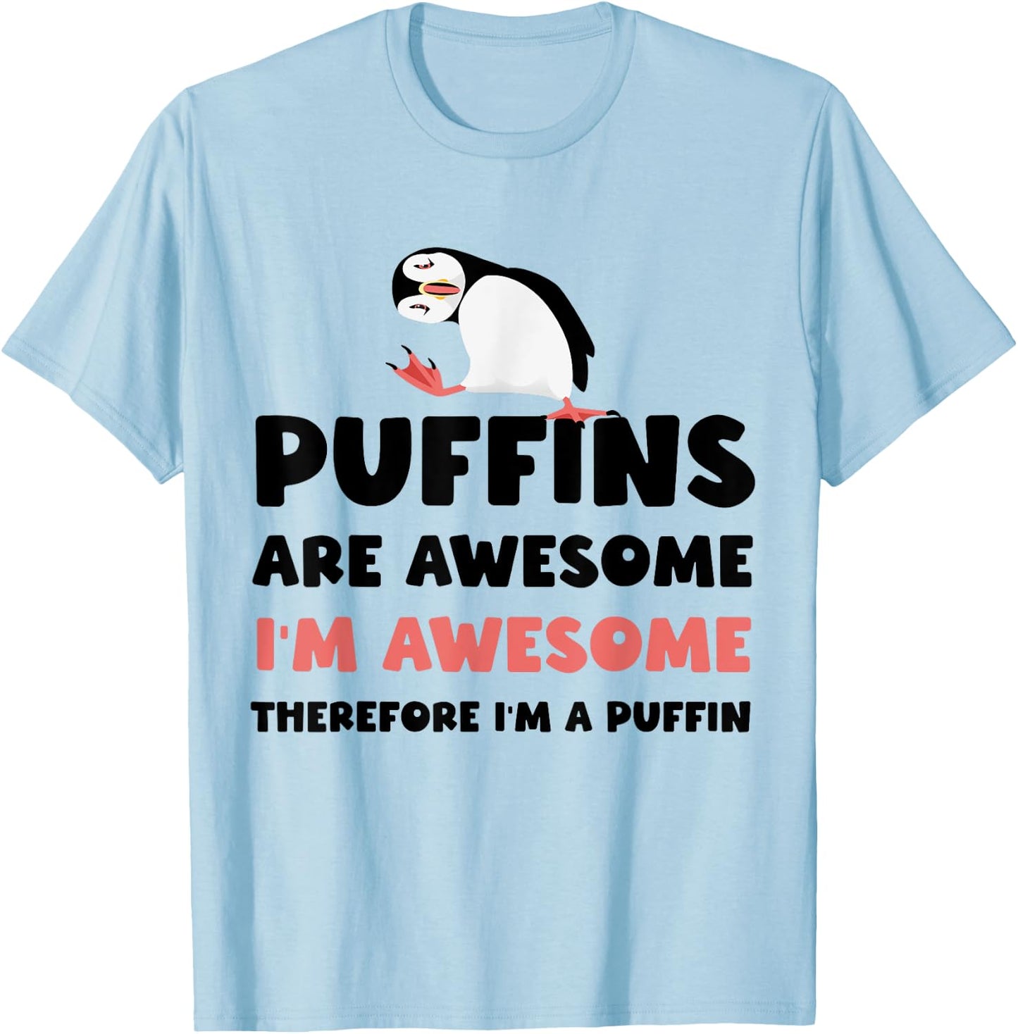 Puffin Shirt Seabird Iceland Sea Bird Puffins T-Shirt - T-Shirt | Light Blue