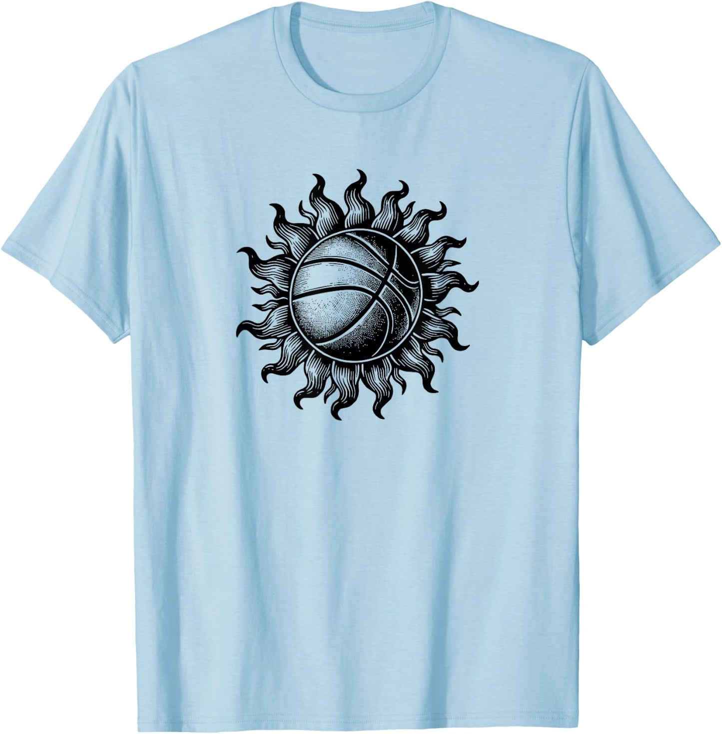 Basketball Sun T-Shirt - T-Shirt | Light Blue
