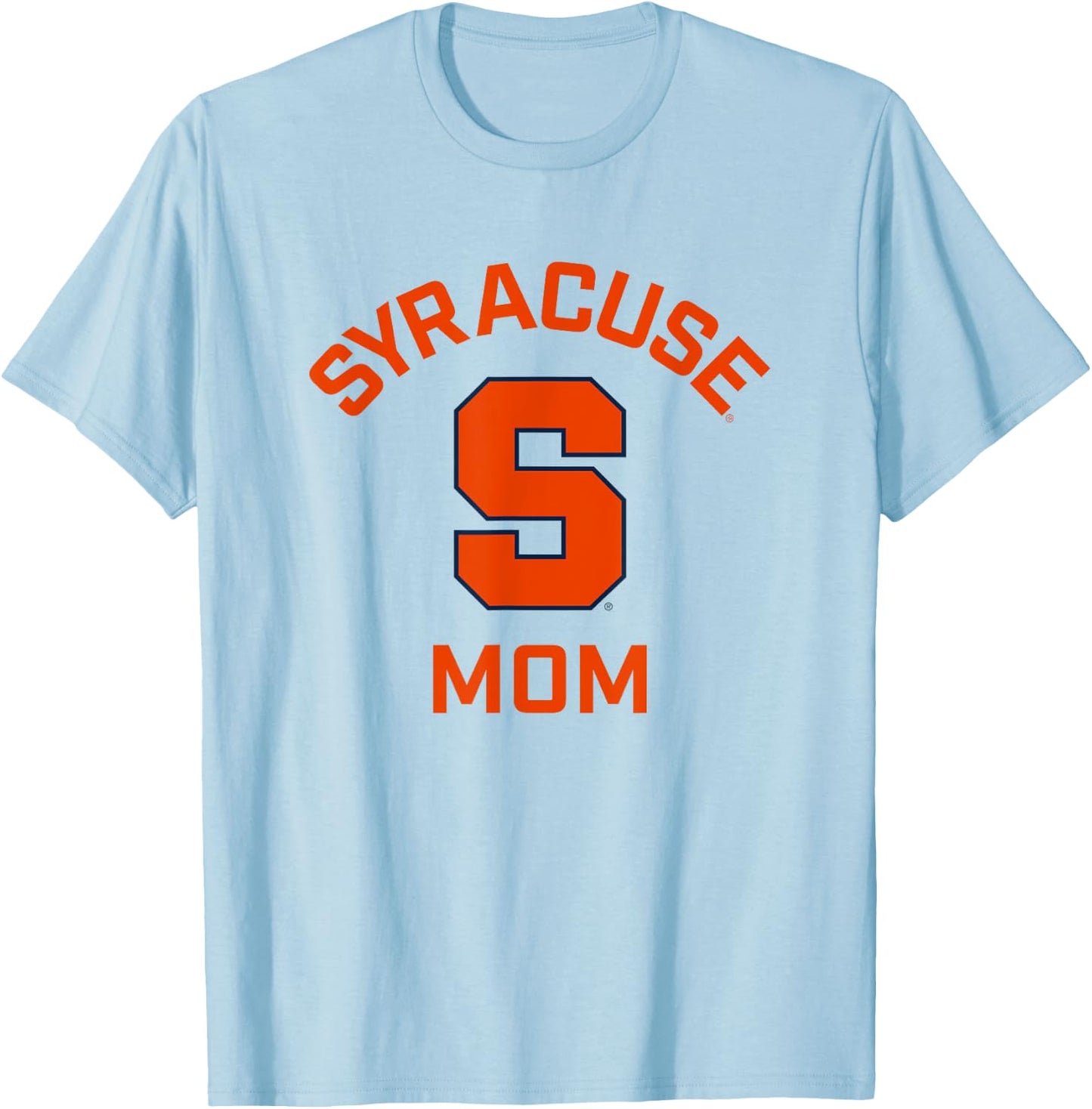 Syracuse University Orange Arched Mom T-Shirt - T-Shirt | Light Blue