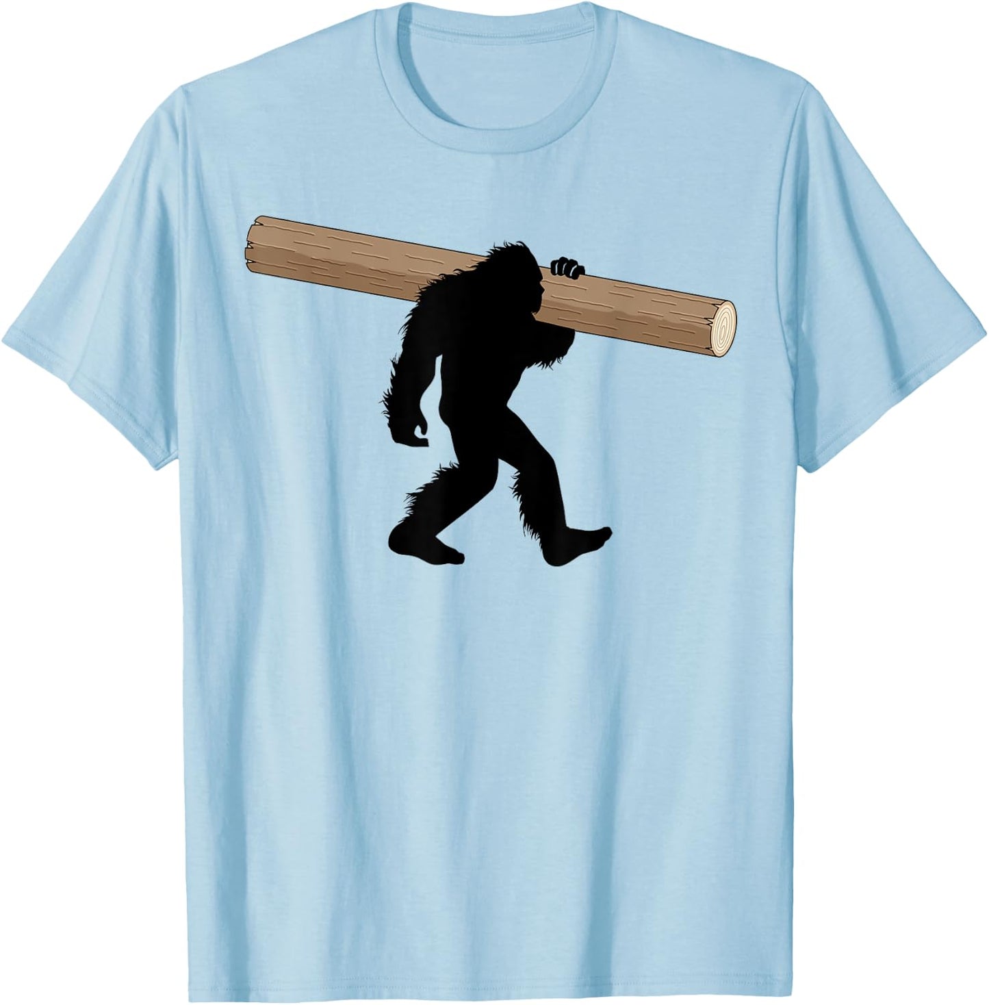 Bigfoot Caber Toss Highland Games Sasquatch T-Shirt - T-Shirt | Light Blue