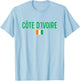 Ivory Coast Flag T-Shirt - T-Shirt | Light Blue