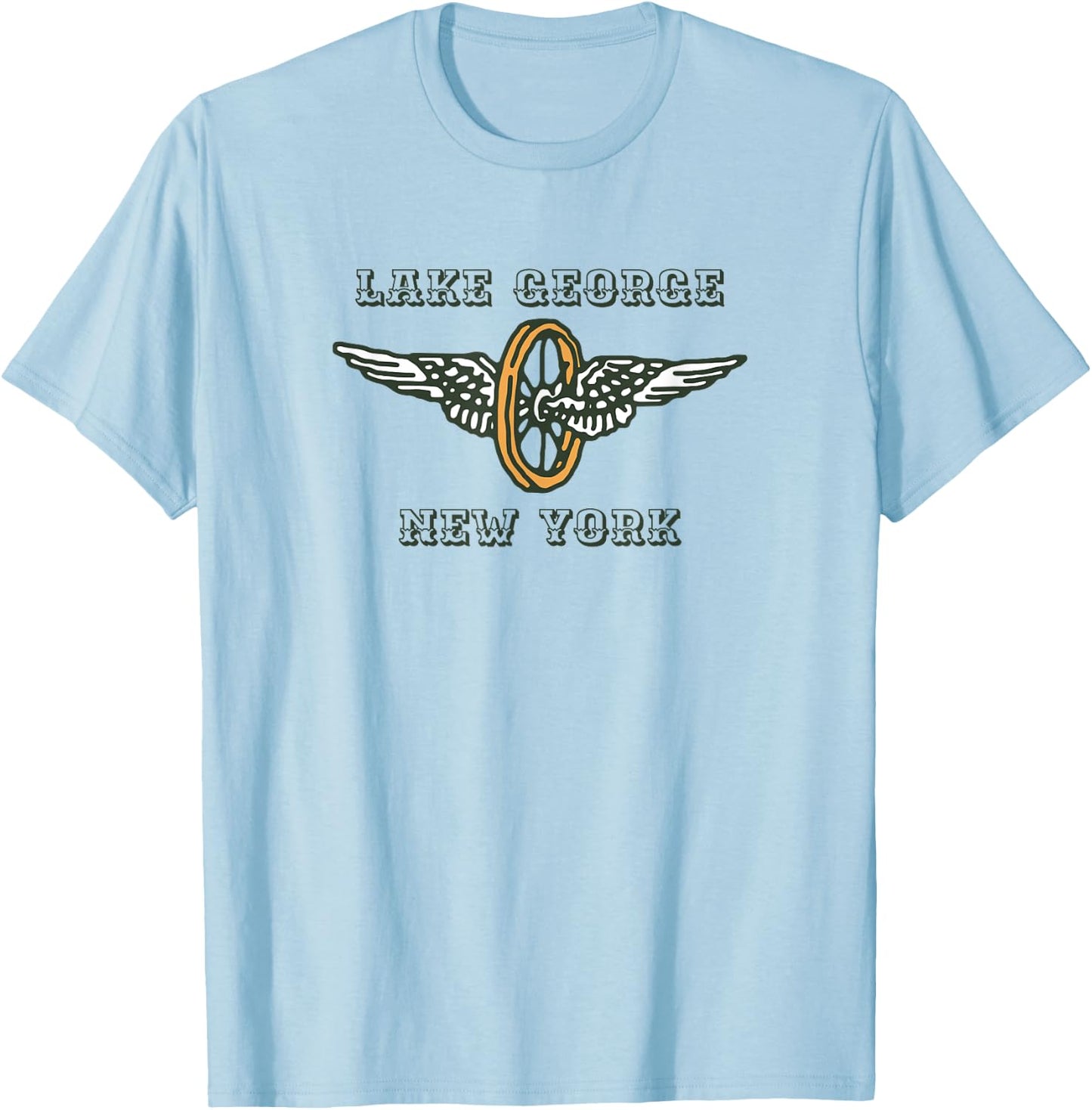 Lake George New York Motorcycle Rally T-Shirt - T-Shirt | Light Blue