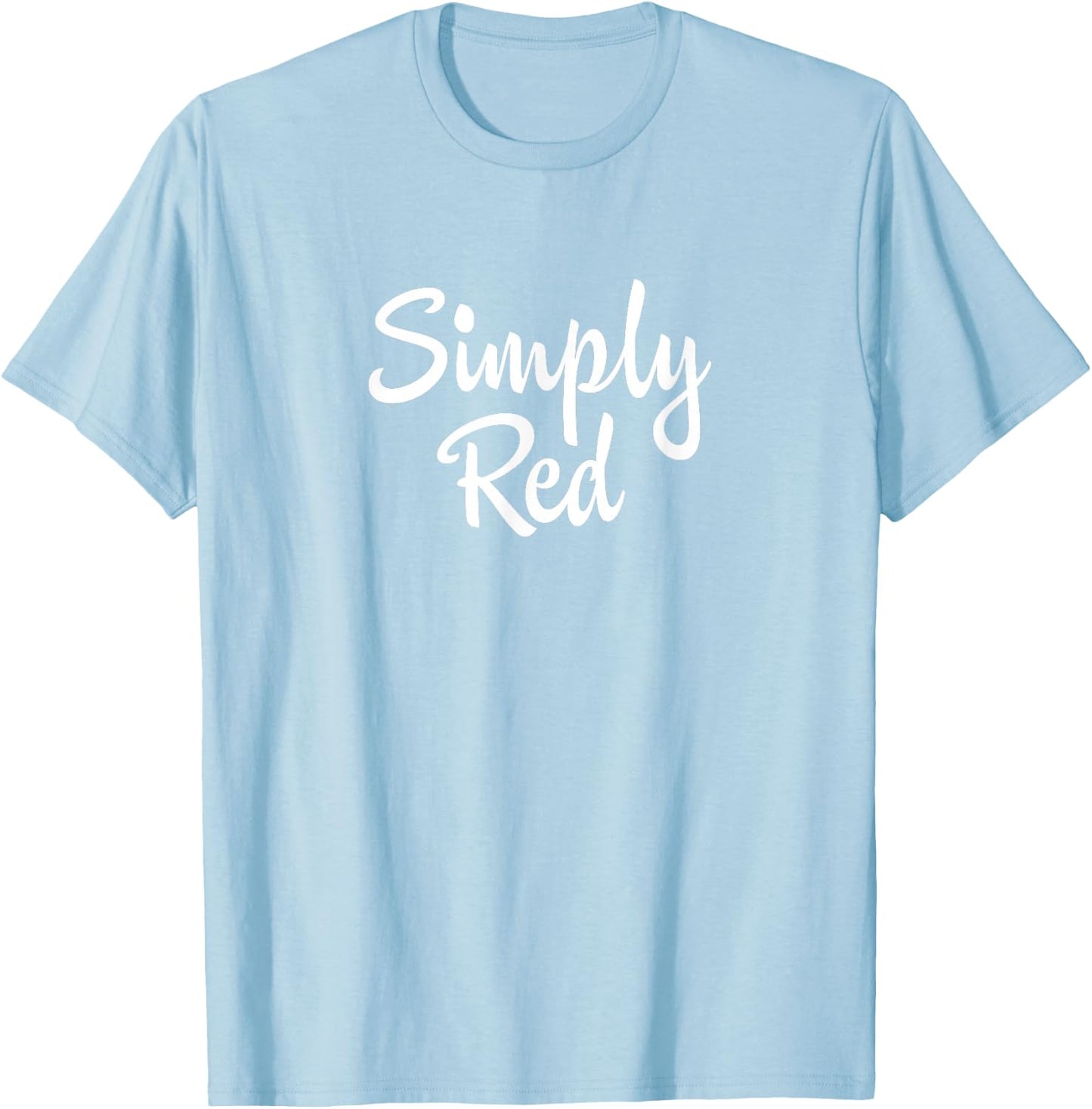 Simply Red "Script" T-Shirt - T-Shirt | Light Blue