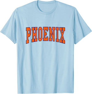 Graphic Apparel Co. - PHOENIX - Hometown Pride - Throwback Design - Classic - White - Small - Short Sleeve T-Shirt - T-Shirt | Light Blue