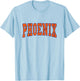 Graphic Apparel Co. - PHOENIX - Hometown Pride - Throwback Design - Classic - White - Small - Short Sleeve T-Shirt - T-Shirt | Light Blue