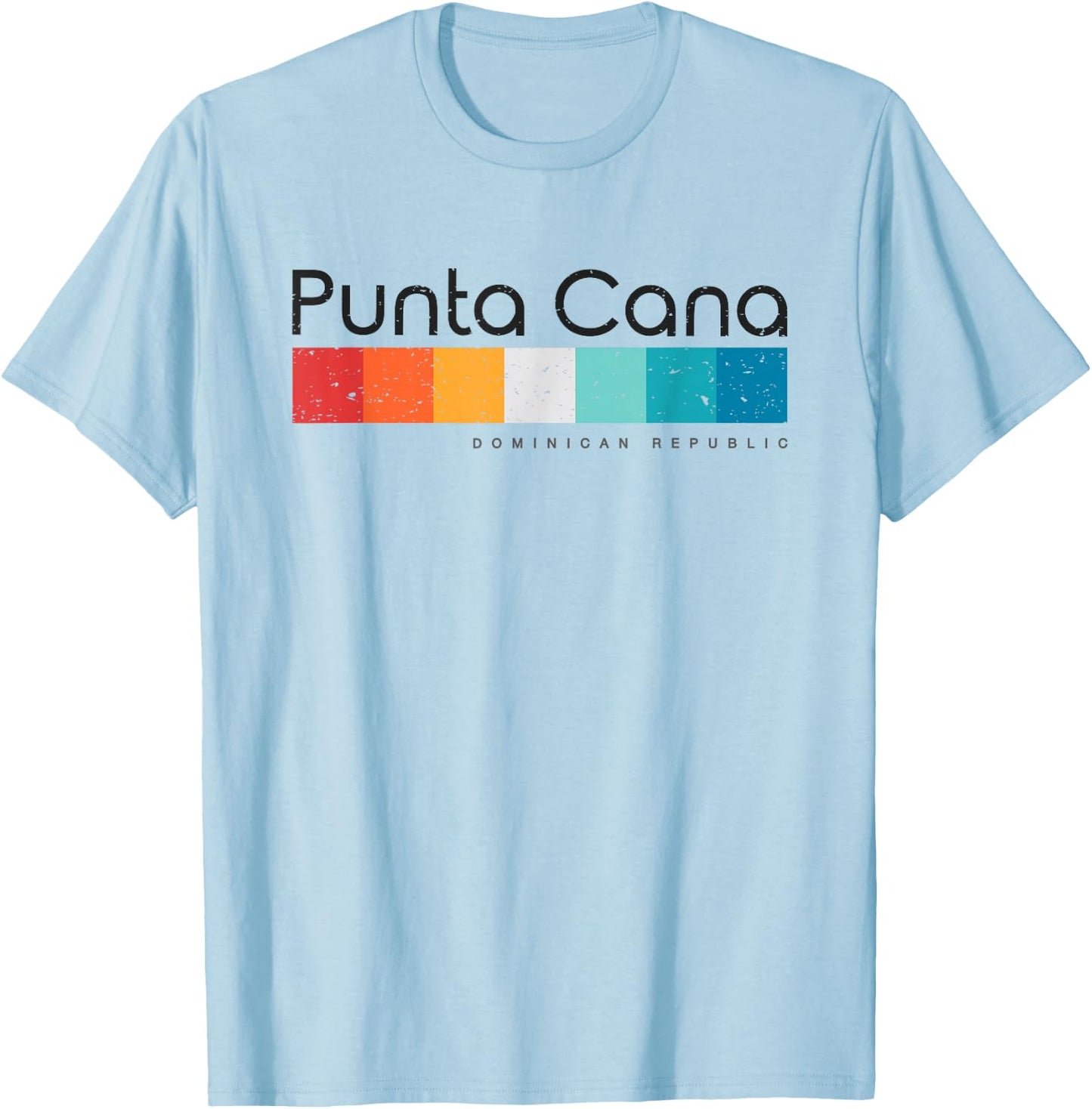 Vintage Punta Cana Dominican Republic Retro Design T-Shirt - T-Shirt | Light Blue