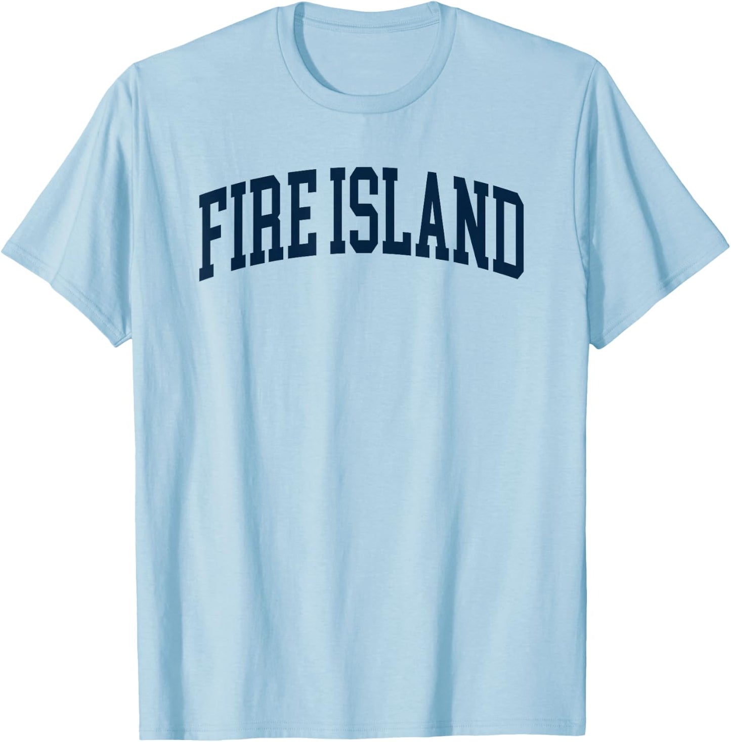 Fire Island New York Souvenir Retro Preppy Throwback T-Shirt - T-Shirt | Light Blue