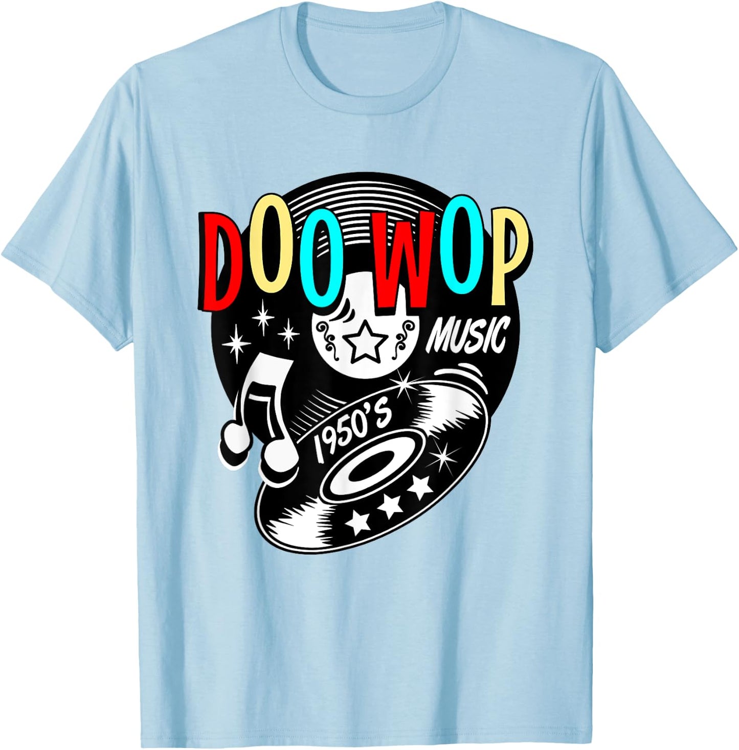 50s Sock Hop Clothes Greaser Doo Wop Retro Rockabilly 1950s T-Shirt - T-Shirt | Light Blue