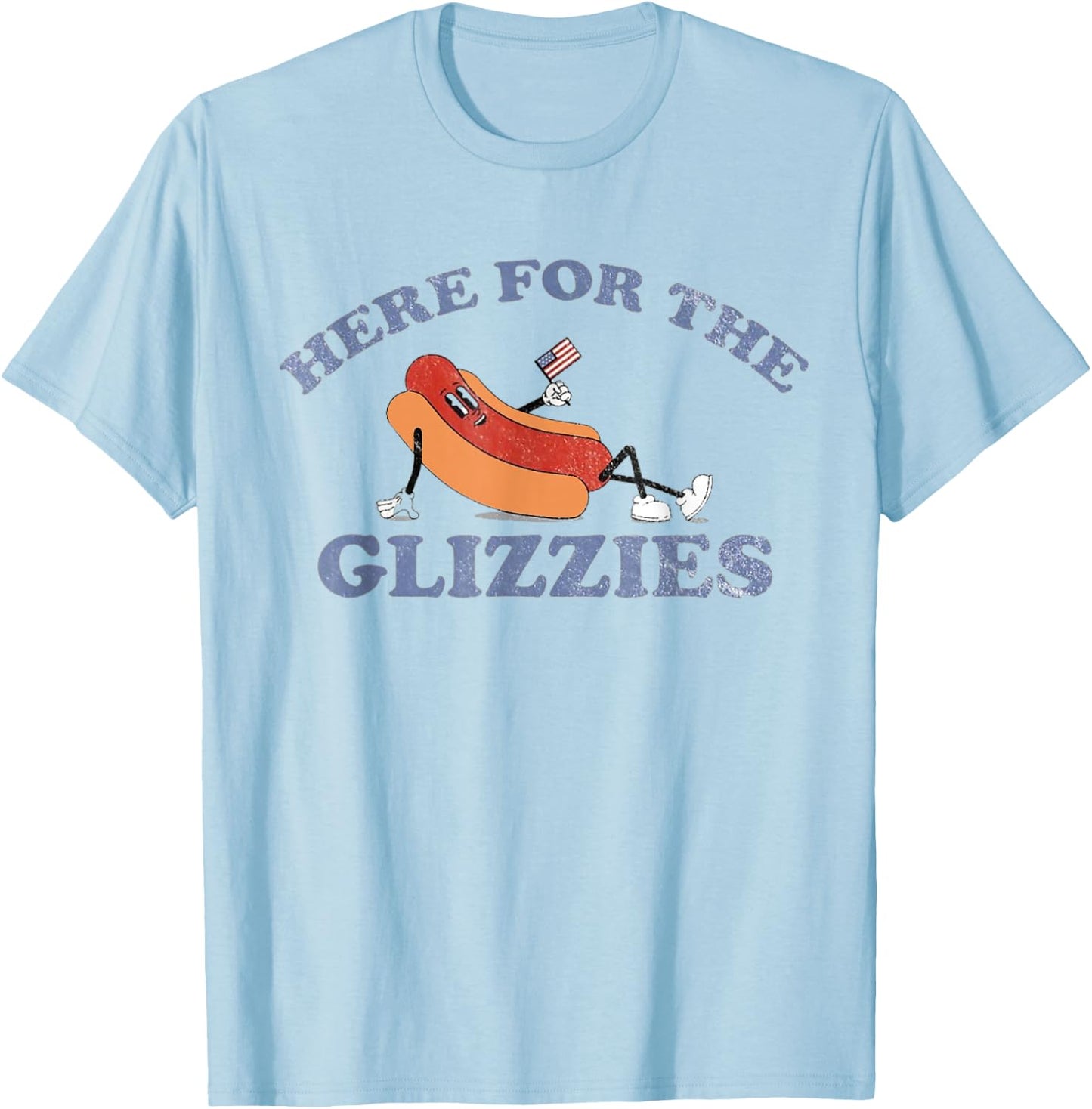 HERE for The GLIZZIES 4th of July 2024 T-Shirt - T-Shirt | Light Blue