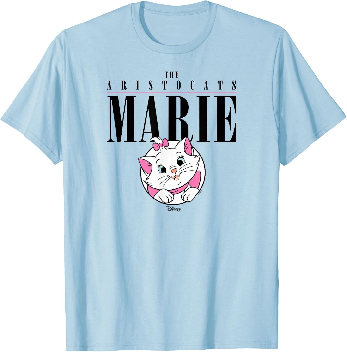 The Aristocats - Marie The Cat Collegiate Style T-Shirt - T-Shirt | Light Blue